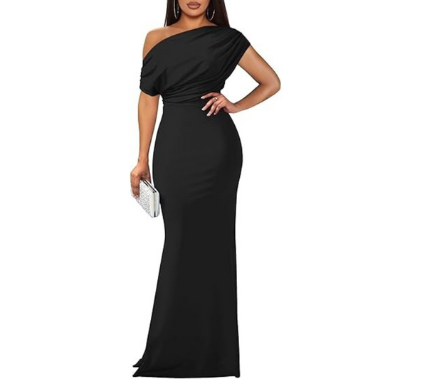 Women's Elegant Off-Shoulder Bodycon Evening Dress