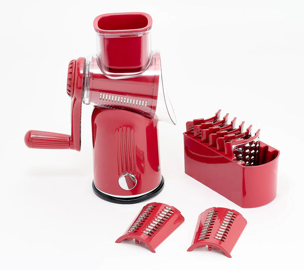 Fabio Viviani Rotarty Grater w/ 5 Blades & Storage Box